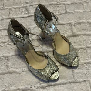 Womens MICHAEL Michael Kors Platform Ankle Strap Heels Size 10M